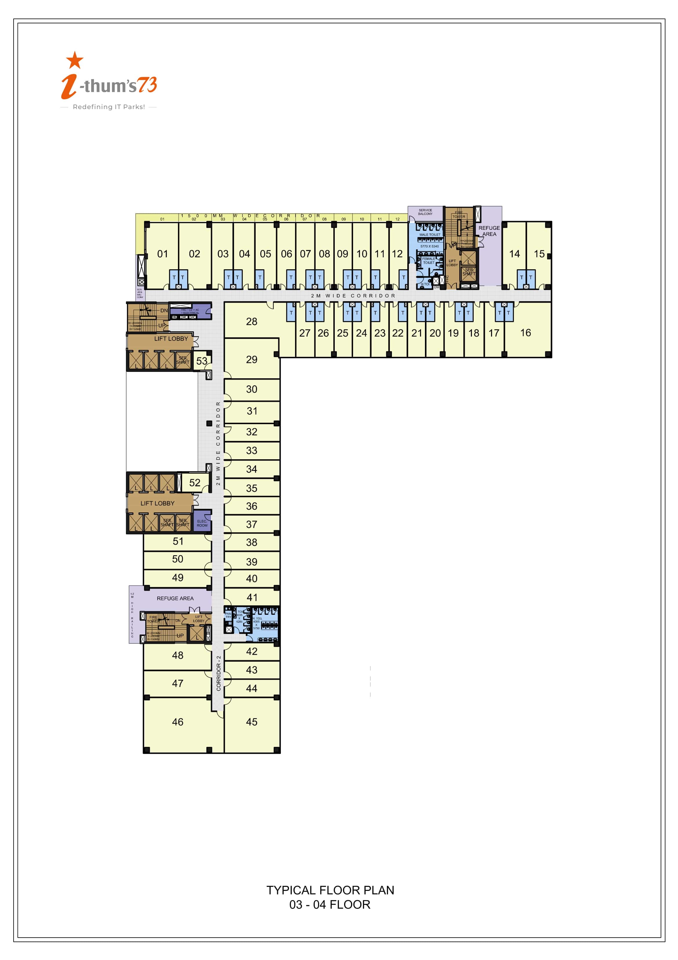 3rd-4th Floor Plan