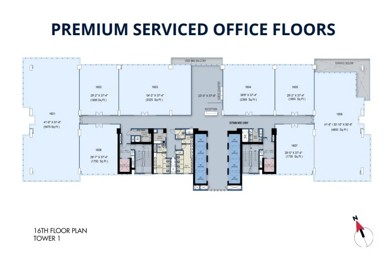 16th Floor Plan