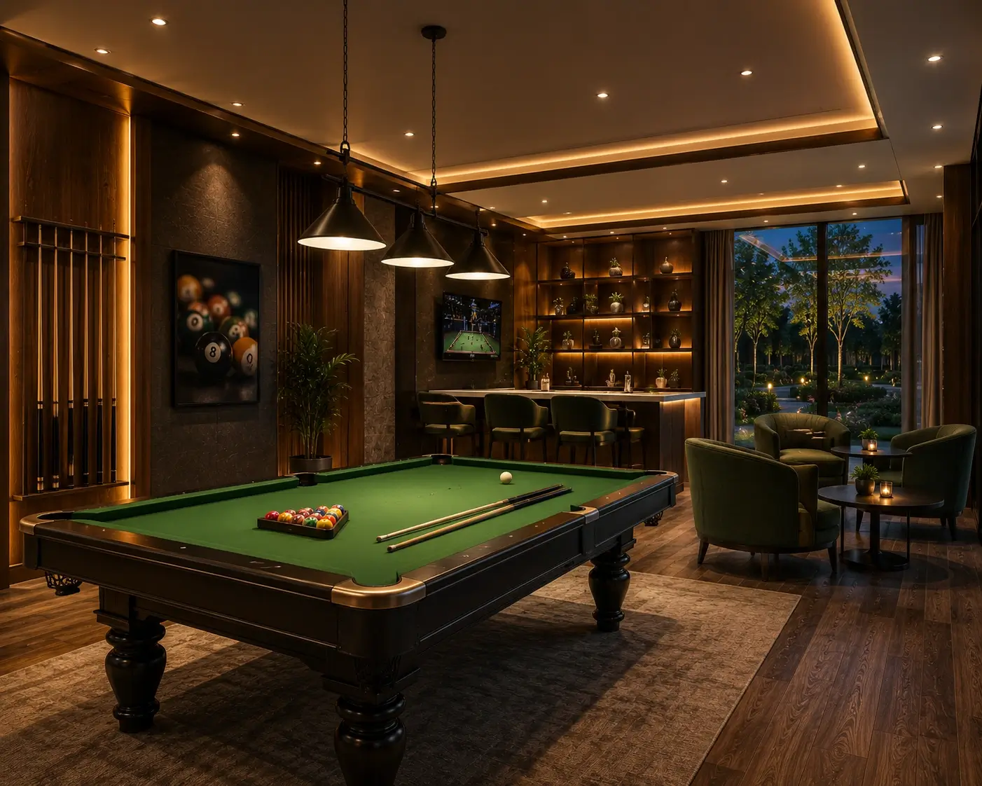 Billiards room